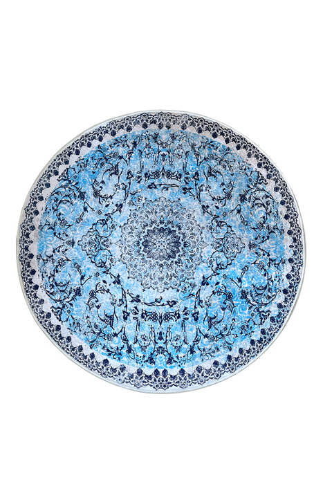 Conceptum Raiya Çap Alfombra Azul 80 x 80 cm